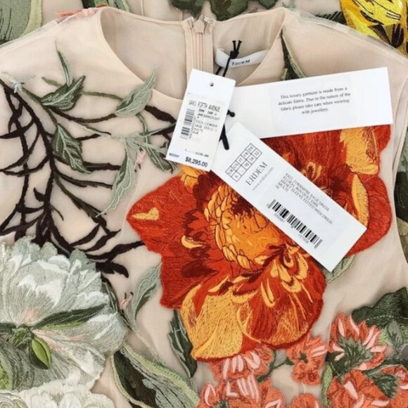 Erdem Floral Print Long Dress Size: S/M | US6-8, UK10 NEW - Picture 11 of 11